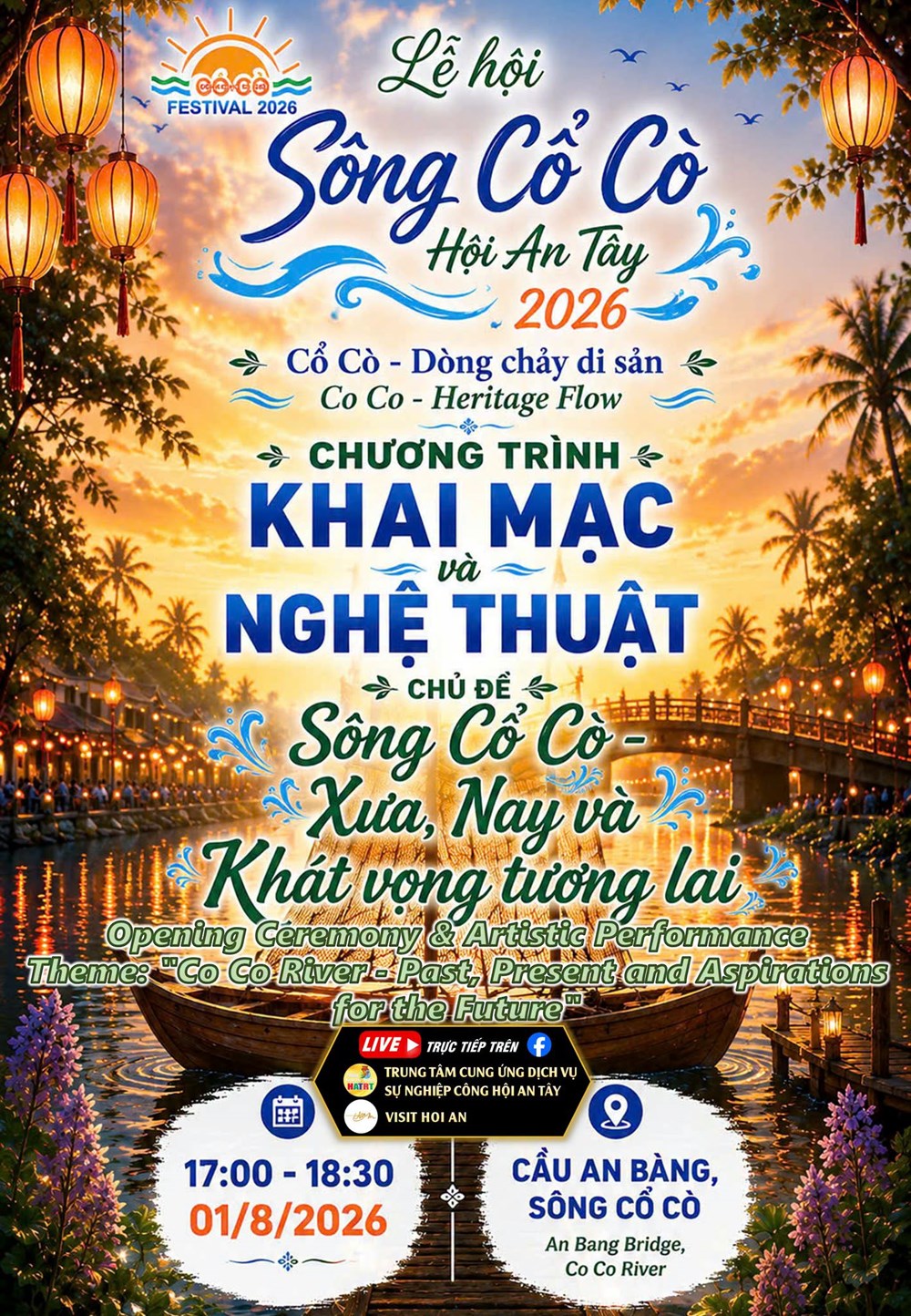 4 hoạt động điểm nhấn tại Lễ hội Sông Cổ Cò - Hội An Tây 2026 - ảnh 1