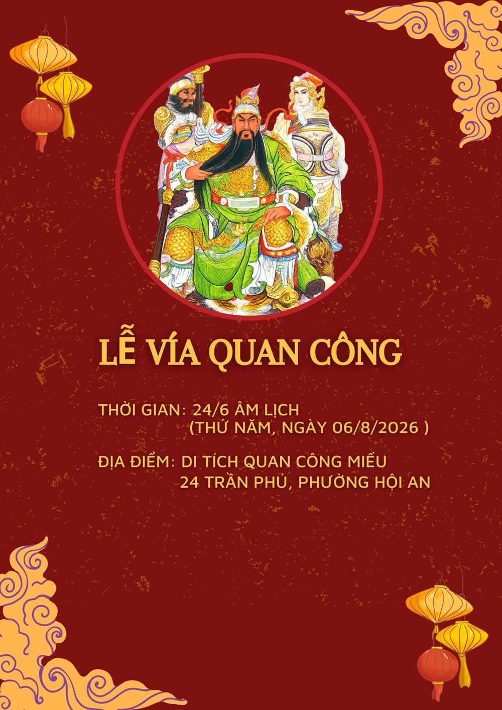 Về Hội An, dự lễ vía Quan Công - ảnh 1