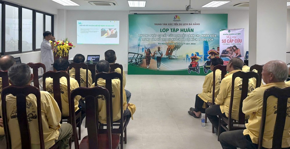 Trang bị kỹ năng sơ cấp cứu cho lực lượng trực tiếp hỗ trợ du khách - ảnh 1