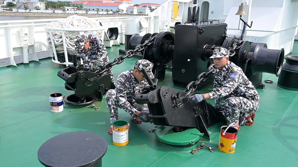 Chi đội Kiểm ngư số 3 tích cực chuẩn bị Hội thi tàu tốt, hội thao huấn luyện tàu năm 2026 - ảnh 2
