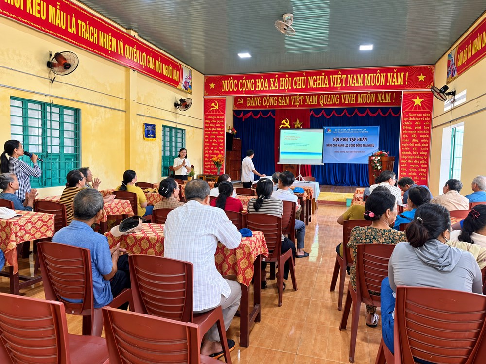 50 học viên tham gia tập huấn phát triển du lịch cộng đồng Trà Nhiêu - ảnh 1