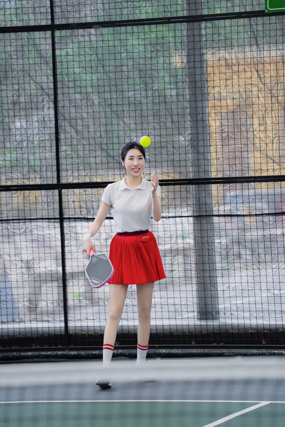 Hotgirl khoe chân dài thẳng tắp, nuột nà nhờ pickleball, hoá ra là em gái hot nhất làng bóng đá từng nhận Hoà Minzy là chị dâu - ảnh 3