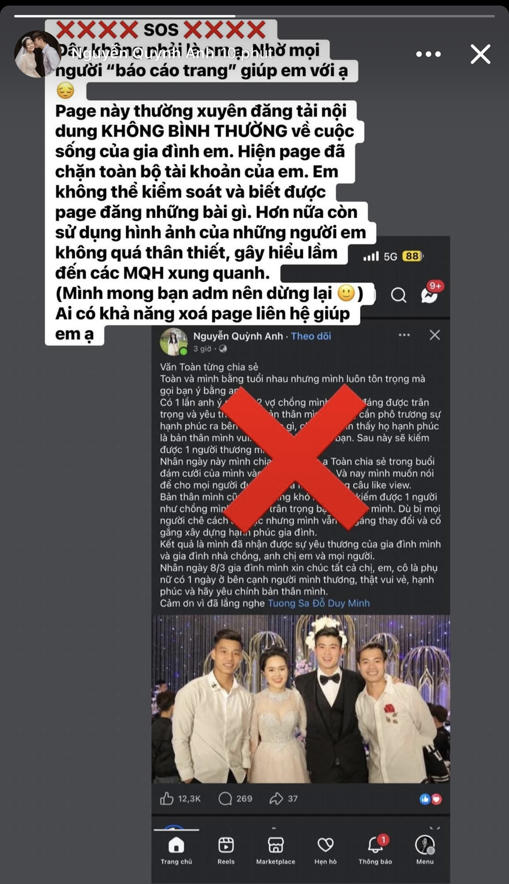 Kẻ giả mạo vợ Duy Mạnh “var” từ Chu Thanh Huyền đến tọc mạch chuyện Văn Toàn - Hoà Minzy, chính chủ lên tiếng trong bất lực - ảnh 1