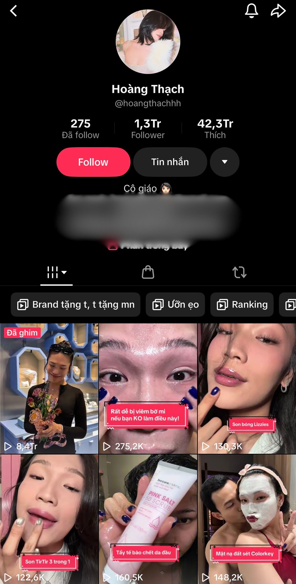 Beauty blogger - TikToker 1,3 triệu followers Hoàng Thạch là ai?  - ảnh 2