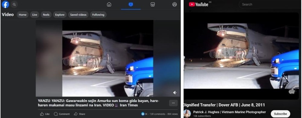 Video 'hồi hương thi hài lính Mỹ sau đòn tên lửa Iran' lan truyền MXH: AFP xác minh - Sự thật gây bất ngờ - ảnh 2