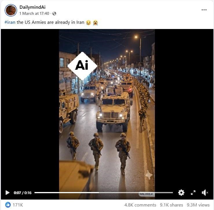 Giữa lúc chiến sự Trung Đông leo thang, video “lính Mỹ sẵn sàng ở Iran' gây xôn xao MXH - AFP 'vào cuộc' - ảnh 2