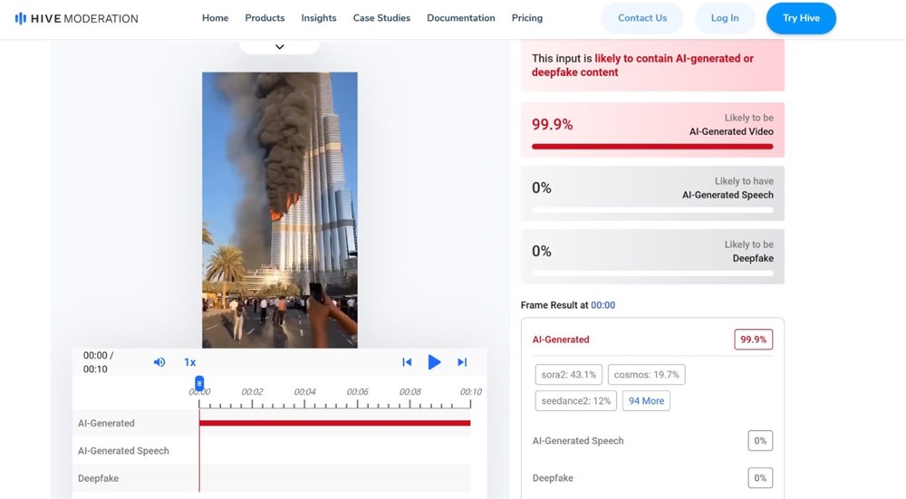 Video 'Tòa nhà cao nhất thế giới bốc cháy dữ dội vì trúng 1.800 tên lửa Iran' gây xôn xao: Sự thật đã rõ - ảnh 5