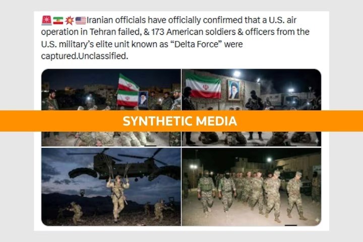 Hình ảnh 173 lính đặc nhiệm tinh nhuệ Mỹ bị Iran bắt sau đòn không kích lan khắp mạng: Thực hư ra sao? - ảnh 1