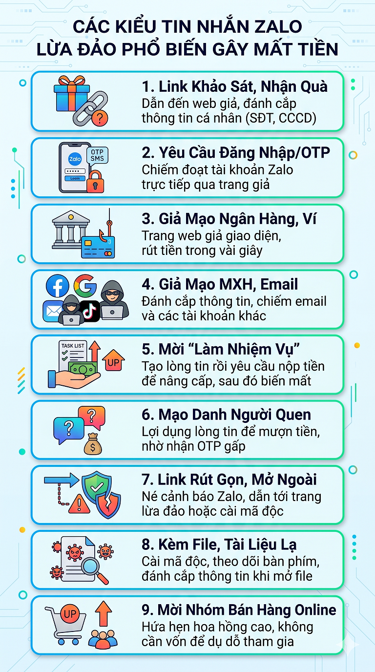 9 dạng tin nhắn lừa đảo mới nhất trên Zalo, người dùng cần đặc biệt chú ý - ảnh 1
