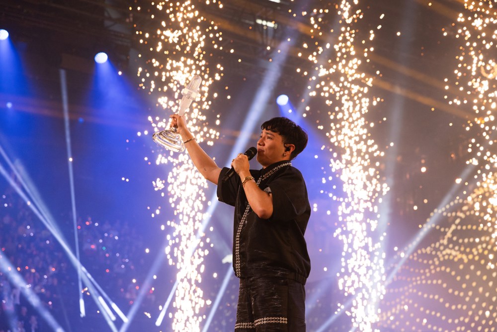 Giải nhất cuộc thi đã thuộc về thí sinh người Áo JJ. Ảnh: Eurovision