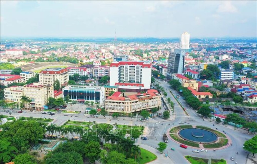 Khu vực Trung tâm thành phố Thái Nguyên. Ảnh: Hoàng Nguyên/TTXVN