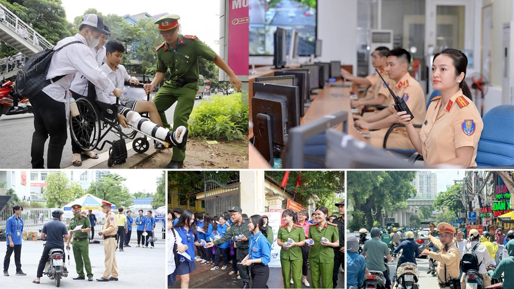 Hà Nội không để tắc đường làm muộn giờ thi của sĩ tử.
