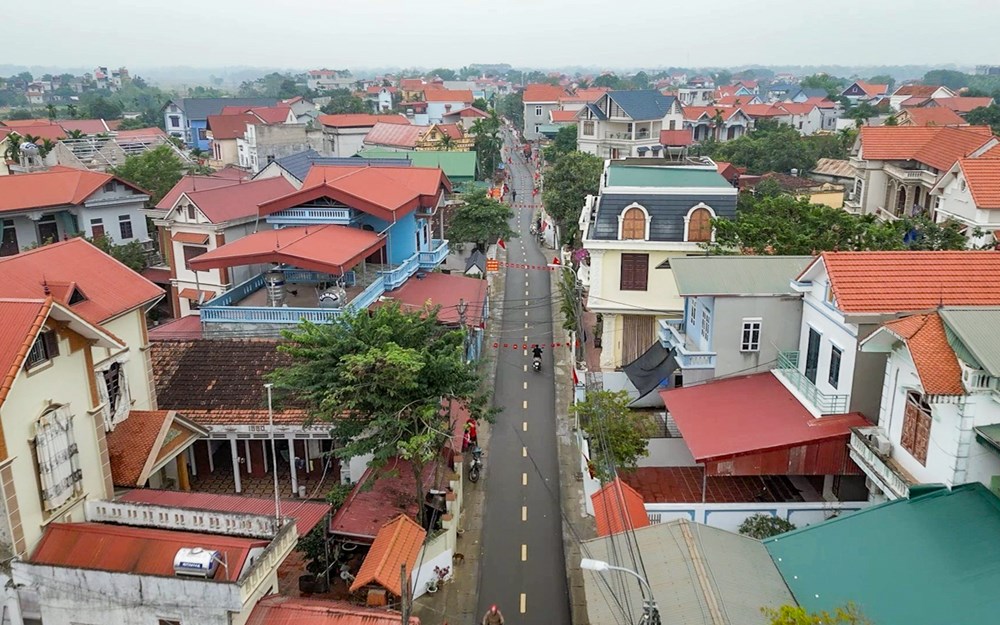 Xây dựng nông thôn mới tại huyện Ba Vì.