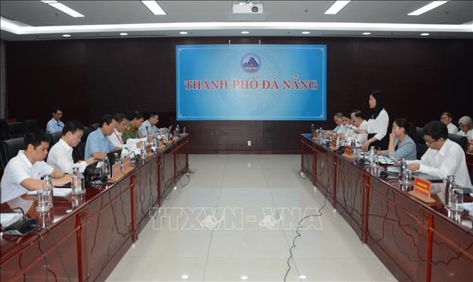 Quang cảnh buổi làm việc của đoàn kiểm tra Bộ giáo dục và đào tạo tại Đà Nẵng.