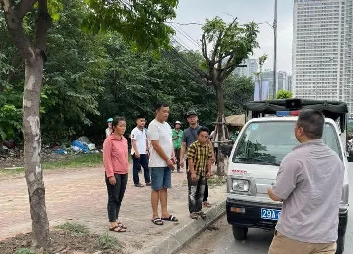 Lực lượng chức năng dựng lại hiện trường vụ chặt chém tiền taxi