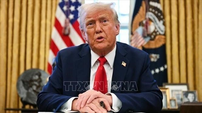 Tổng thống Mỹ Donald Trump tại Nhà Trắng. Ảnh: IRNA/TTXVN