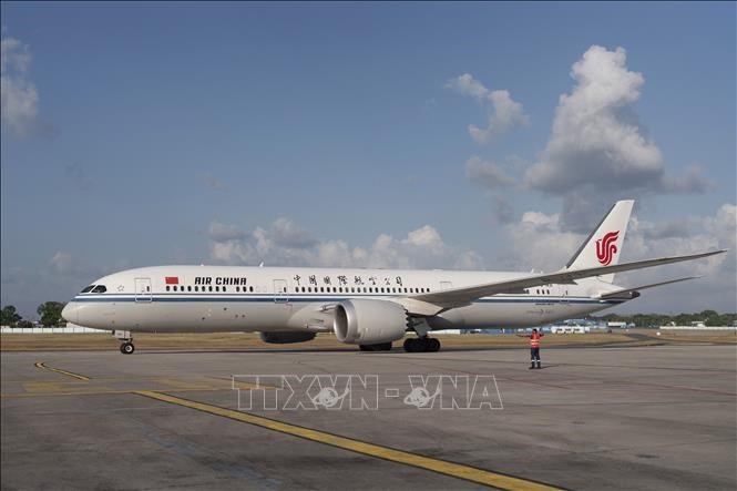 Máy bay của Air China tại sân bay quốc tế José Martí. Ảnh tư liệu: TTXVN phát