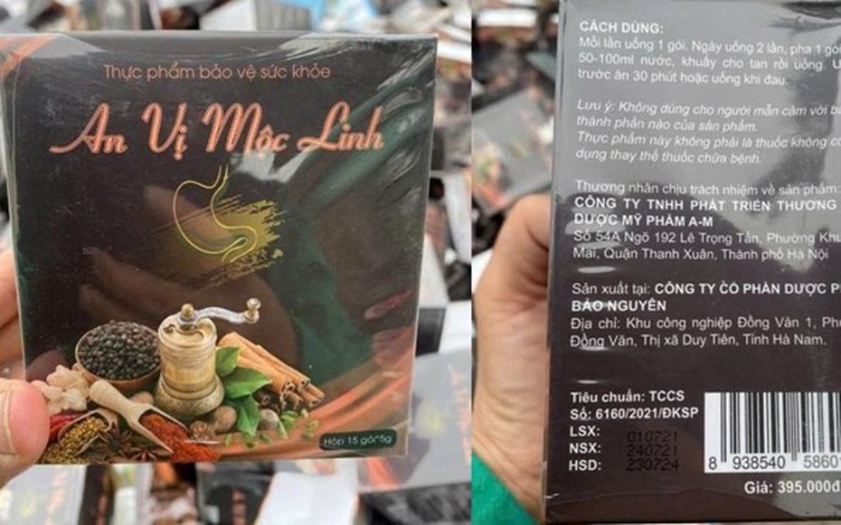 Bộ Y tế cảnh báo người tiêu dùng không sử dụng sản phẩm bảo vệ sức khỏe An vị Mộc Linh - ảnh 1