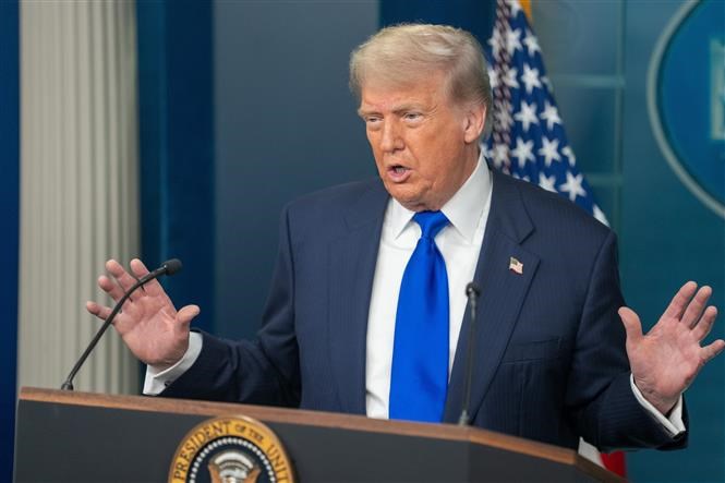 Tổng thống Mỹ Donald Trump ngày 27.6.2025. Ảnh: THX/TTXVN