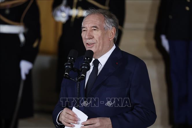 Thủ tướng Pháp Francois Bayrou phát biểu tại Paris. Ảnh tư liệu: THX/TTXVN
