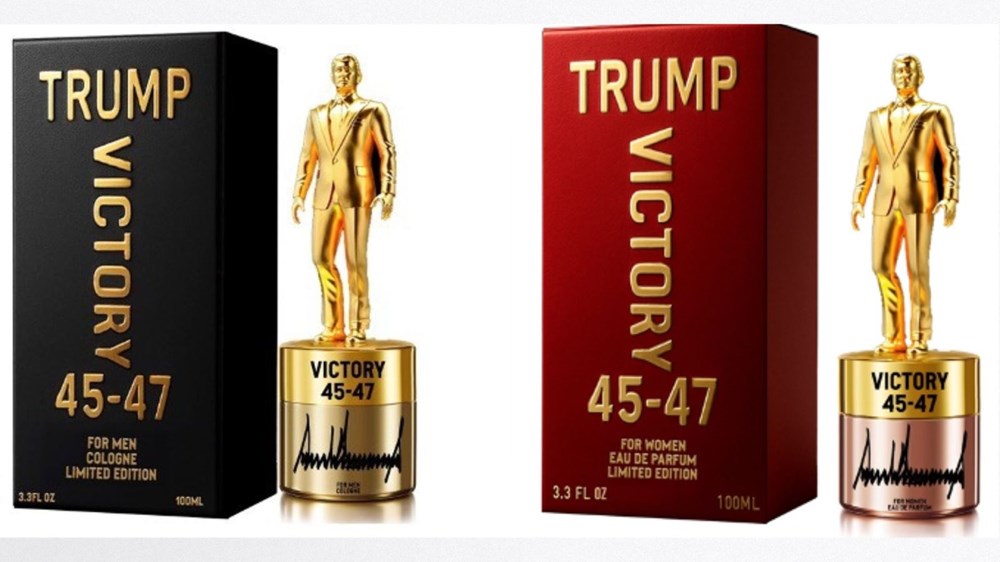 Nước hoa dành cho nam và nữ “Victory 47-45”. Ảnh: Truth Social