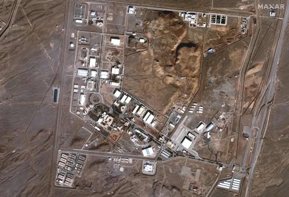 Cơ sở hạt nhân Natanz của Iran. Ảnh: MAXAR/CHINA DAILY