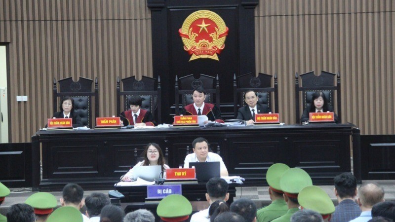 Hội đồng xét xử sơ thẩm vụ án Tập đoàn Phúc Sơn.