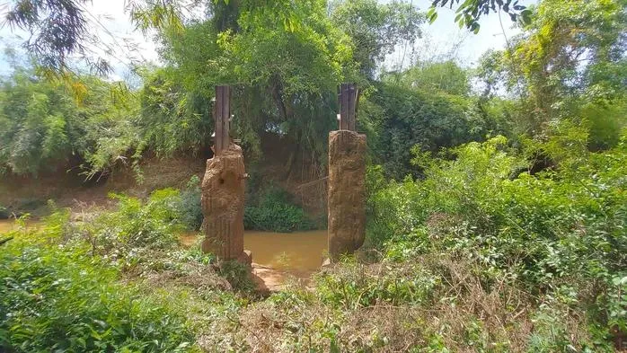 Cầu Mã Đà nối Bình Phước (cũ) và Đồng Nai (cũ) bị hư hỏng trong chiến tranh sắp được khôi phục