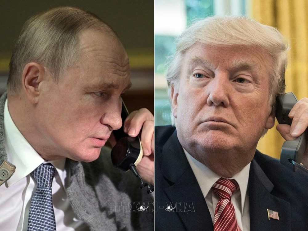 Tổng thống Mỹ Donald Trump (trái) và Tổng thống Liên bang Nga Vladimir Putin.<br />Ảnh tư liệu: Getty Images/TTXVN.
