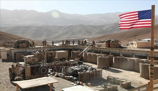 Một cơ sở quân sự của Mỹ tại Syria. Ảnh tư liệu: Syriahr.com/TTXVN