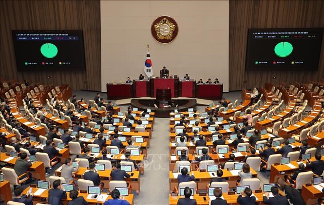 Một phiên họp Quốc hội Hàn Quốc ở Seoul. Ảnh minh họa: Yonhap/TTXVN