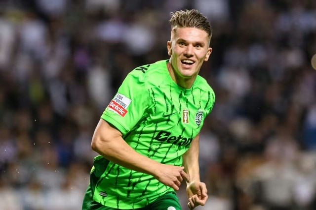 Arsenal đang tiến gần đến thỏa thuận với Viktor Gyokeres. (Ảnh: GETTY)