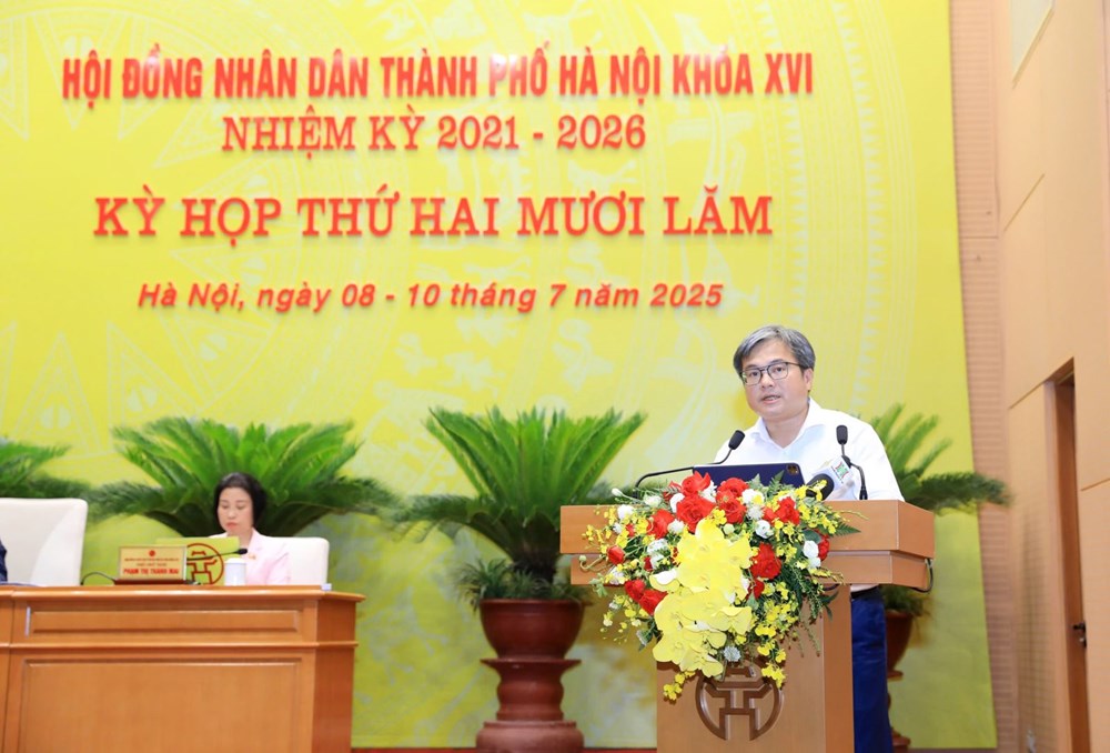 Phó Chủ tịch UBND TP Hà Nội Trương Việt Dũng phát biểu.