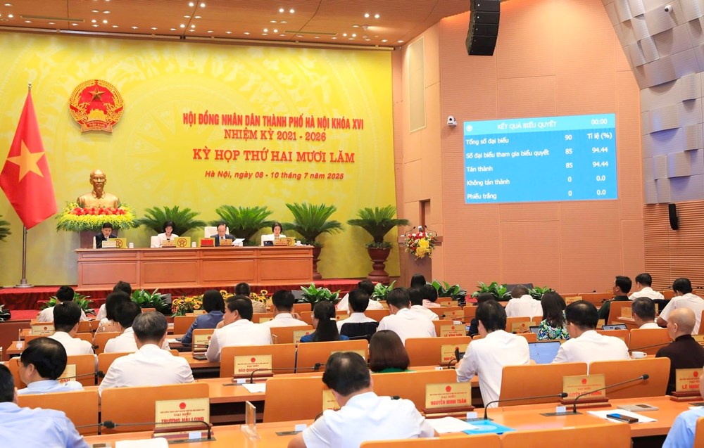 Nghị quyết được thông qua với tỷ lệ tán thành cao. Ảnh: Quang Thái