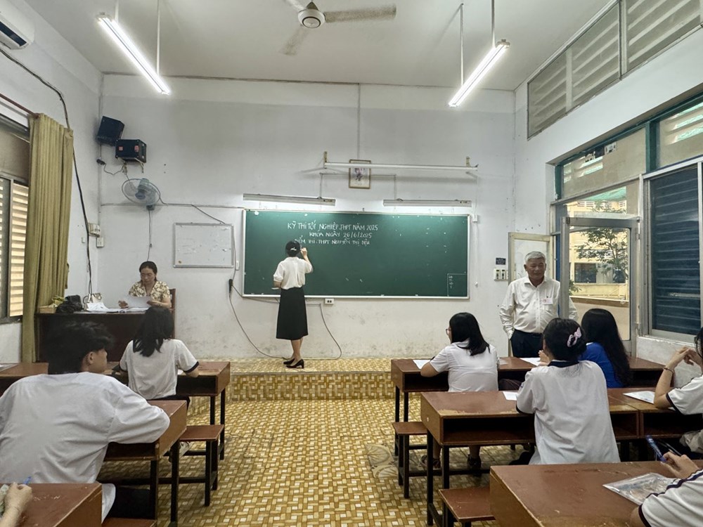 Học sinh TP Hồ Chí Minh trong kỳ thi tốt nghiệp THPT Quốc gia 25.