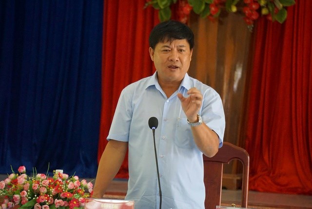 Chủ tịch UBND Tp.Đà Nẵng Lương Nguyễn Minh Triết làm việc với phường Điện Bàn Bắc và các đơn vị liên quan để kiểm tra tiến độ hai dự án trọng điểm cầu Quảng Đà và tuyến đường vành đai phía Bắc tỉnh Quảng Nam.