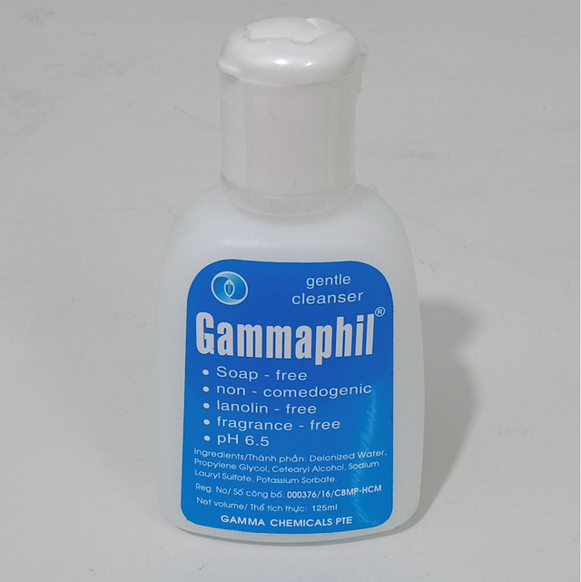 Bộ Y tế đình chỉ lưu hành, thu hồi và tiêu hủy trên toàn quốc lô sữa rửa mặt Gammaphil – chai 125m.