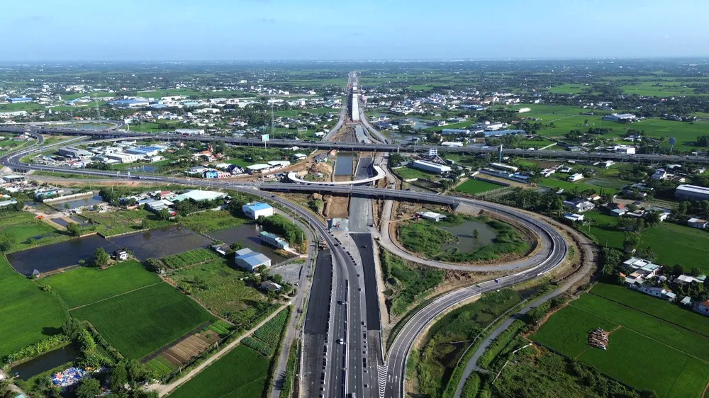 Nút giao dự án Vành đai 3 với cao tốc TPHCM - Trung Lương và cao tốc Bến Lức- Long Thành, đoạn qua tỉnh Tây Ninh