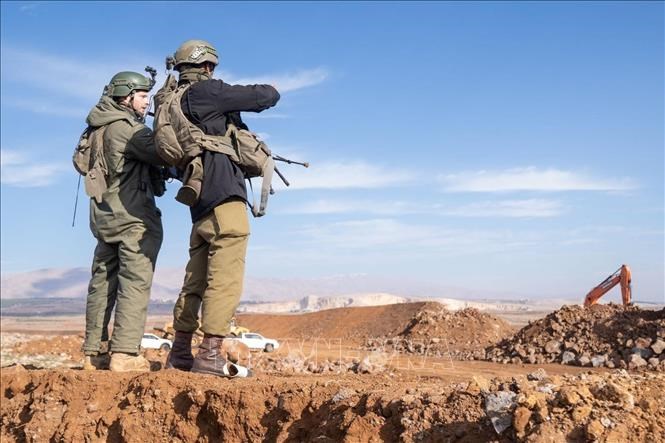 Binh sĩ Israel được triển khai tại khu vực chiếm đóng trên Cao nguyên Golan. Ảnh tư liệu: THX/TTXVN