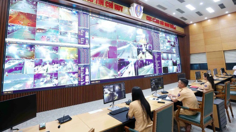Trung tâm thông tin chỉ huy Cục Cảnh sát giao thông.
