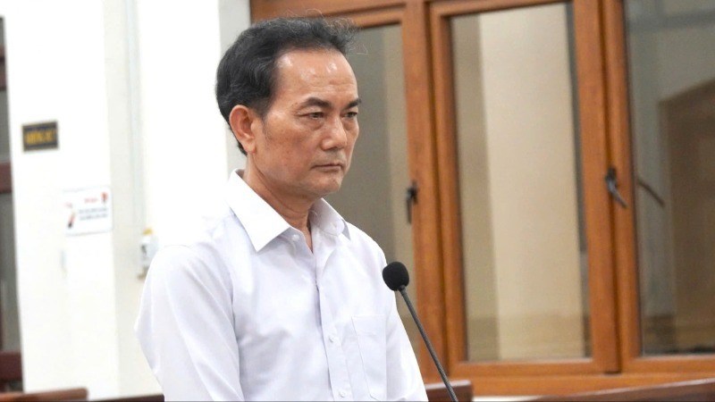 Cựu Phó Chủ tịch Ủy ban nhân dân tỉnh Đồng Nai Võ Văn Chánh tại phiên tòa.