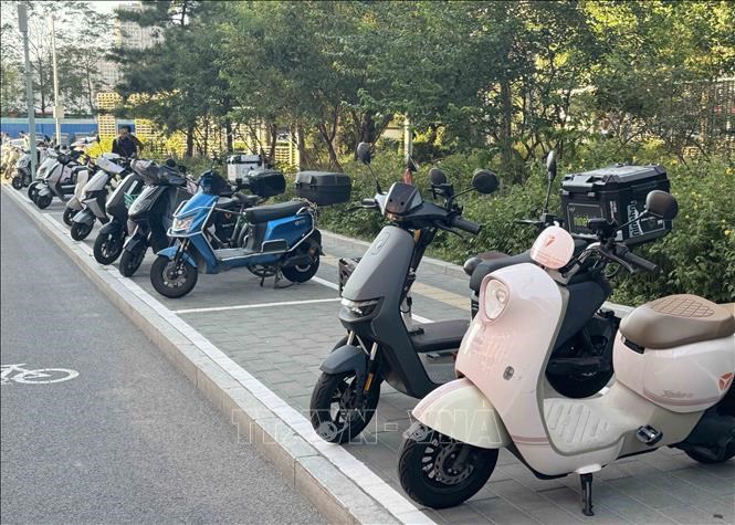 Việc chuyển đổi sang sử dụng xe đạp điện và xe máy điện tại các thành phố tại Trung Quốc hiện rất phổ biến.