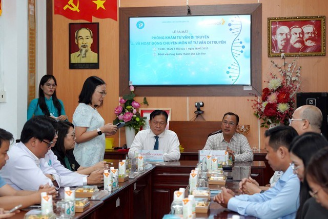 Lễ ra mắt Đơn vị Tư vấn Di truyền tại BV Ung bướu TP Cần Thơ.