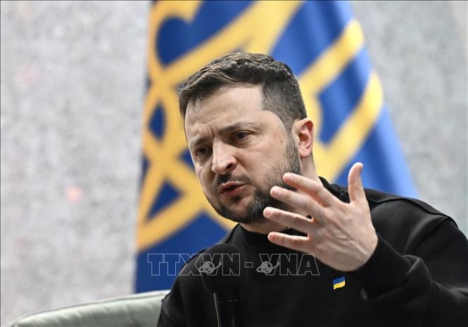 Tổng thống Ukraine Volodymyr Zelensky. Ảnh: TTXVN phát