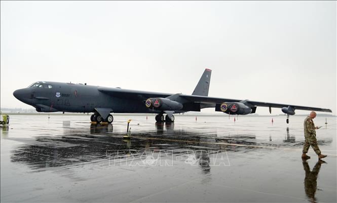 Máy bay B-52 của Mỹ. Ảnh tư liệu: Kyodo/TTXVN
