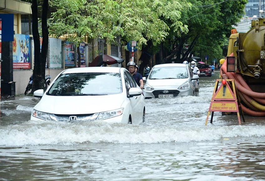 Ngày 24.7, khu vực Bắc Bộ, Thanh Hóa và Nghệ An tăng mưa lớn trong ngày.