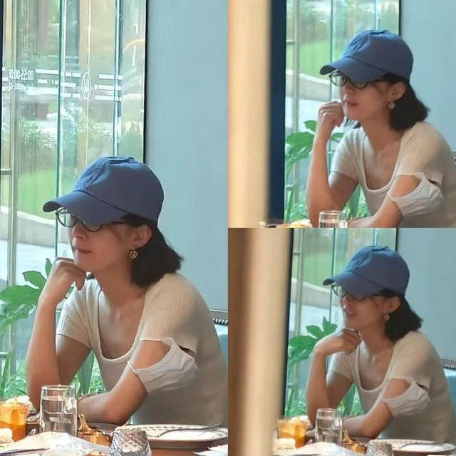 Triệu Lệ Dĩnh gây sốc với hình ảnh đời thường xuề xòa tại quán cafe.