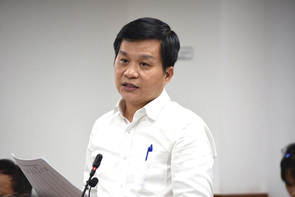 Ông Nguyễn Hồng Tâm - Giám đốc Trung tâm kiểm soát bệnh tật TP HCM (HCDC) thông tin tại họp báo.