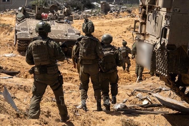 Binh sĩ Israel được triển khai tại Dải Gaza ngày 6.5.2025. Ảnh minh họa: THX/TTXVN