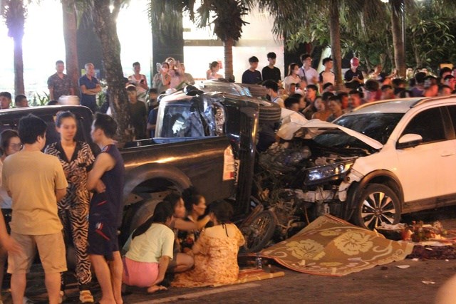 Hiện trường vụ tai nạn.